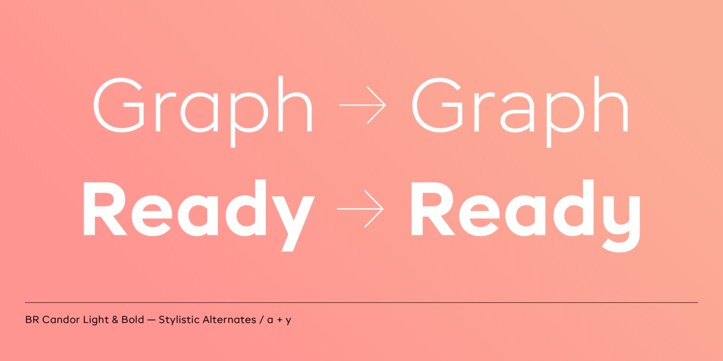 BR Candor Thin Italic Font preview